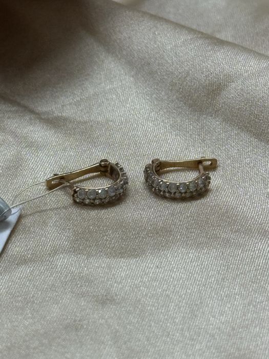 Золотые детские серьги