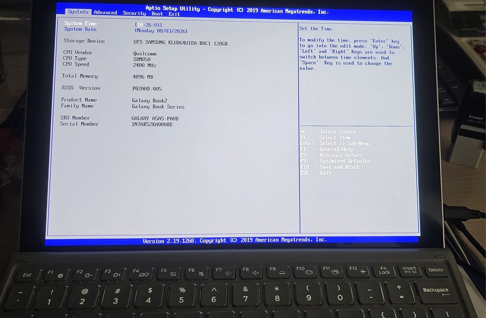 Samsung Galaxy Book2 10.6" – Snapdragon 850, 4GB RAM, 128GB SSD/UFS, Windows 11