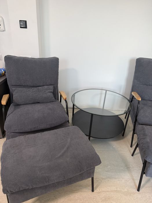 Set 2 fotolii recliner + măsuță cafea – stare foarte bună – Sighișoara