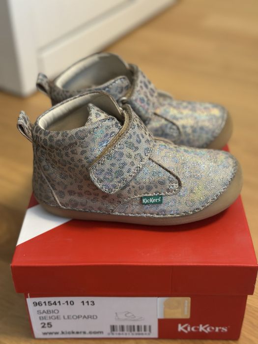 Ghete / pantofi inalti Kickers si Primigi, piele, 25 EU, int. 16 cm