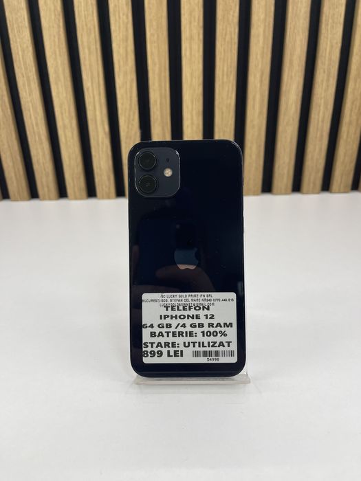 Iphone 12 64GB / 100% Bat FACTURA/GARANTIE #54998