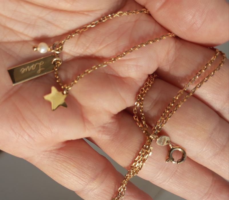 Colier argint 925 placat cu aur