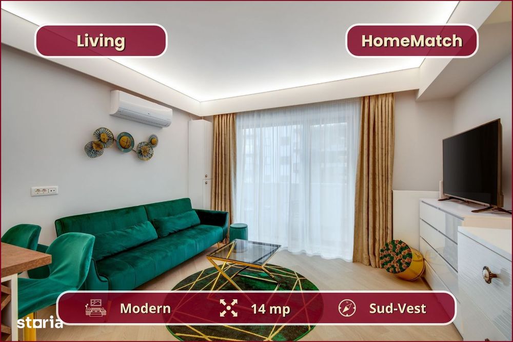 Cortina North || 2 Camere || Parcare subterană || Comision 0%