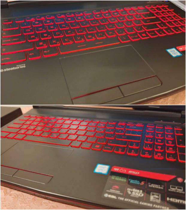 MSI GL63/NVIDIA GTX 1660ti 6GB/Core i7 8750H/16GB RAM/256GB SSD + 1TB