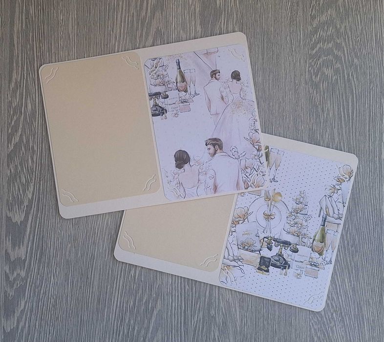 Сватбен албум "Тя и Той" в бяло и ванилия, ръчна изработка /24.10