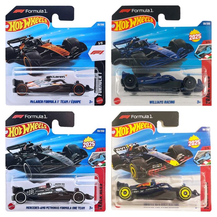 Hot Wheels F1 - AMG Petronas, Oracle Red Bull, Williams, McLaren, Haas