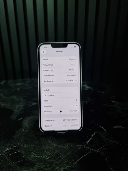 Noble Amanet - iPhone 13, 128GB, 87%, punct pe ecran