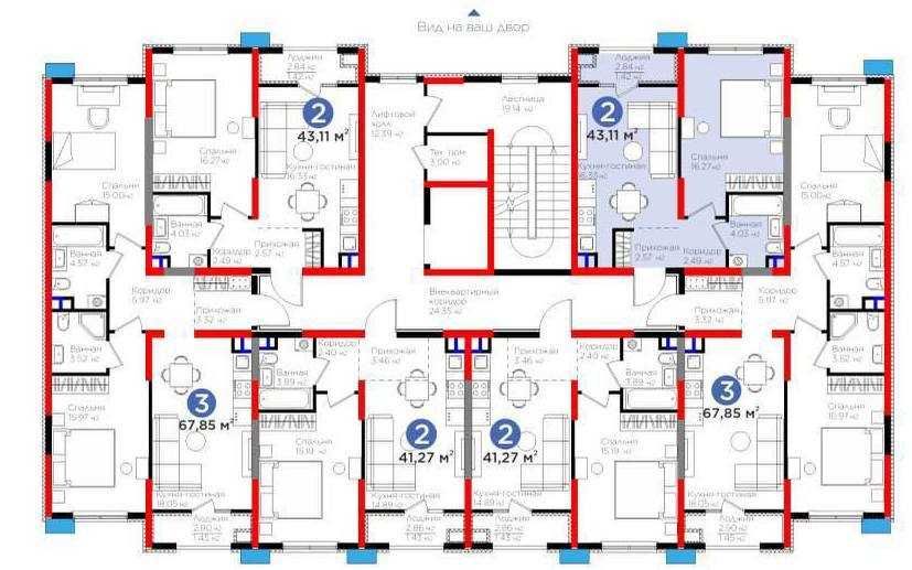 ЖК Bi Sado 2 комнатная студия White Box 43м2 Тапоич Мост Яшнабад