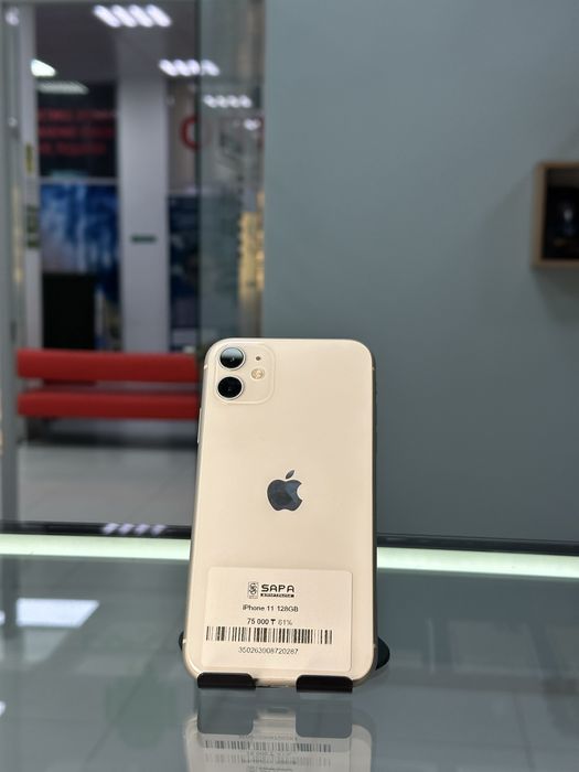 айфон 11 белый 128гб 81%