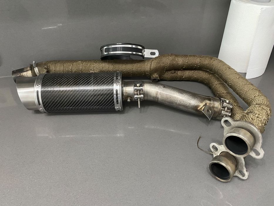 Evacuare completă Delkevic carbon Honda CB500F 2019 inox DB killer