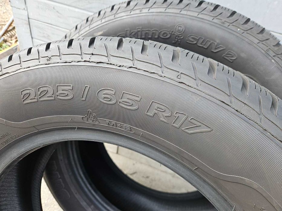 2бр. 225/65 17 зимни гуми SAVA 6-6.5mm SUV