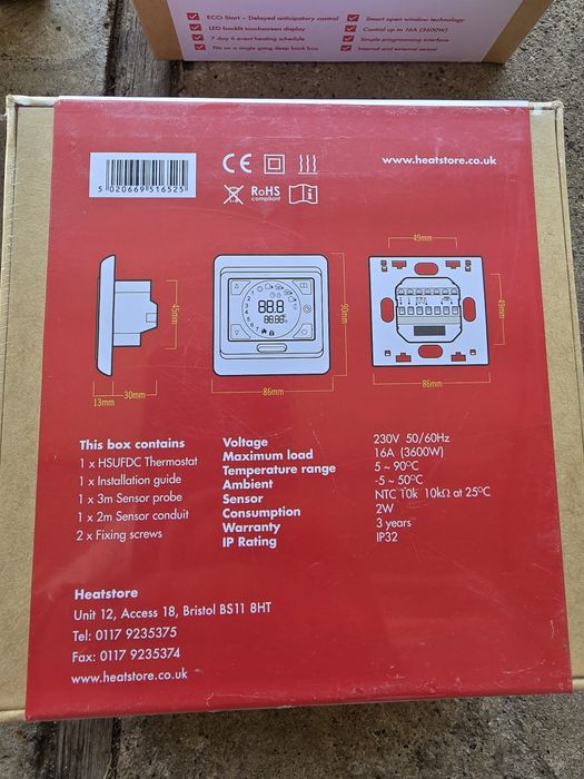 Thermostat încălzire electrică în pardoseală