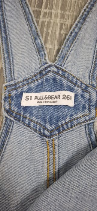 Salopeta de blugi cu pantalon scurt
