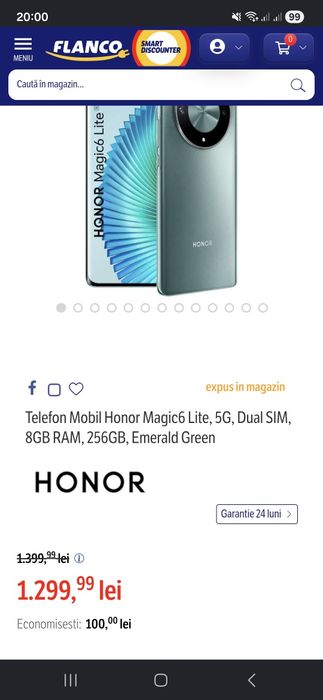 Honor magic6 de vanzare in stare execelenta de functionaree functionare