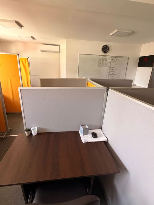 Despărțitoare birou / Panouri compartimentare office – modulare, cu ramă aluminiu