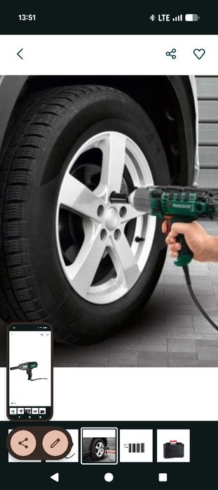 Pistol impact parkside