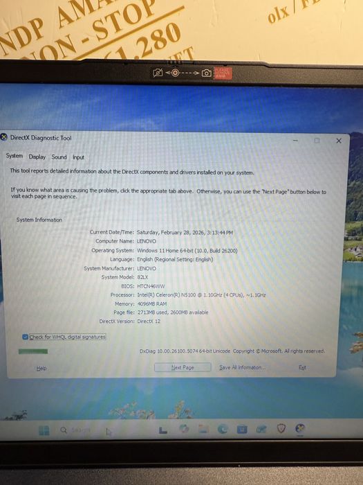 NDP Amanet Braila Laptop Lenovo IdealPad (50246)