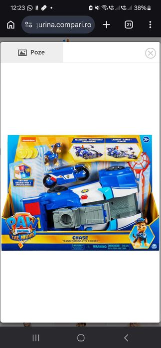 Masina Paw Patrol-lanseaza si se transforma