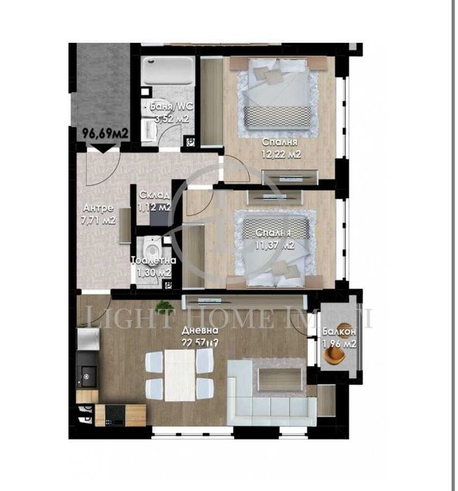 Продава се Тристаен апартамент в Пловдив, Кючук Париж - 97 кв.м за 714 €/кв.м - Снимка #16