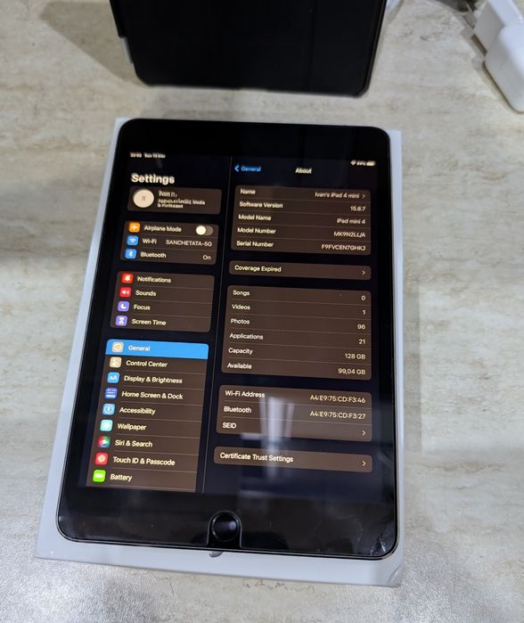 Apple Ipad mini 4 128 Wifi 128 GB