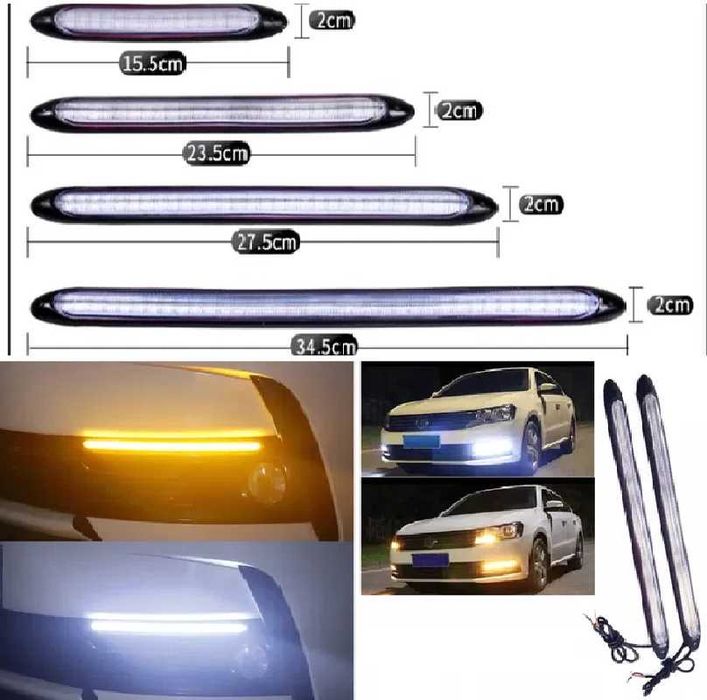 Халоген/Дневни светлини + мигачи диодни 4-ри размера