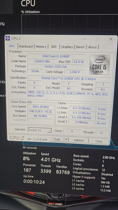 Kit i5-10400f placa si memorie