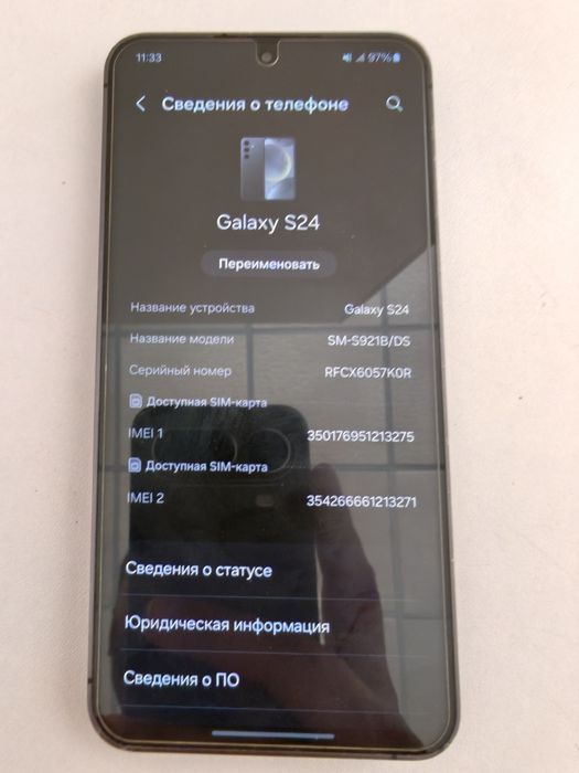 Samsung S24 Oficialniy Dual sim + esim 256GB