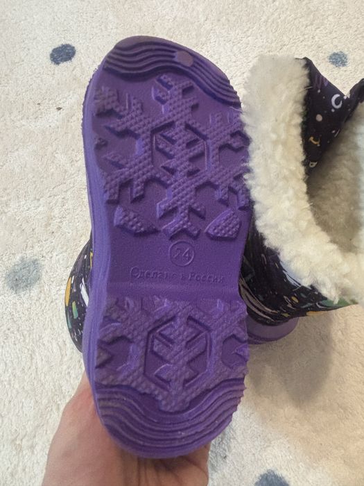 Сапожки теплые 24 размер