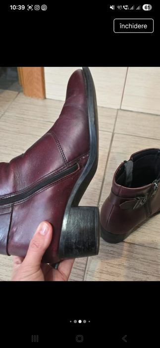 2 perechi ghete dama piele Benvenuti, marime 38