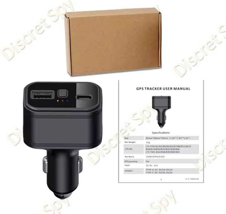 GPS Tracker Auto TK818 4G Winnes – Instalare instant la brichetă,