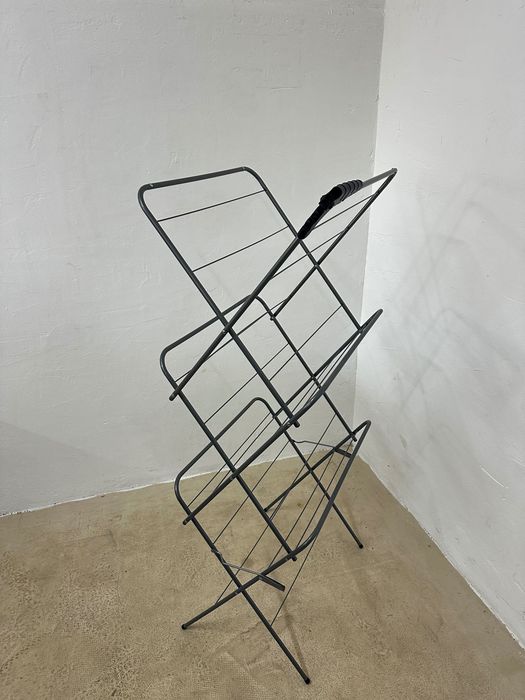 Сушилник за дрехи Relaxdays, 3 нива, сгъваем, стойка за закачалки, 138 x 63,5 x 50 см