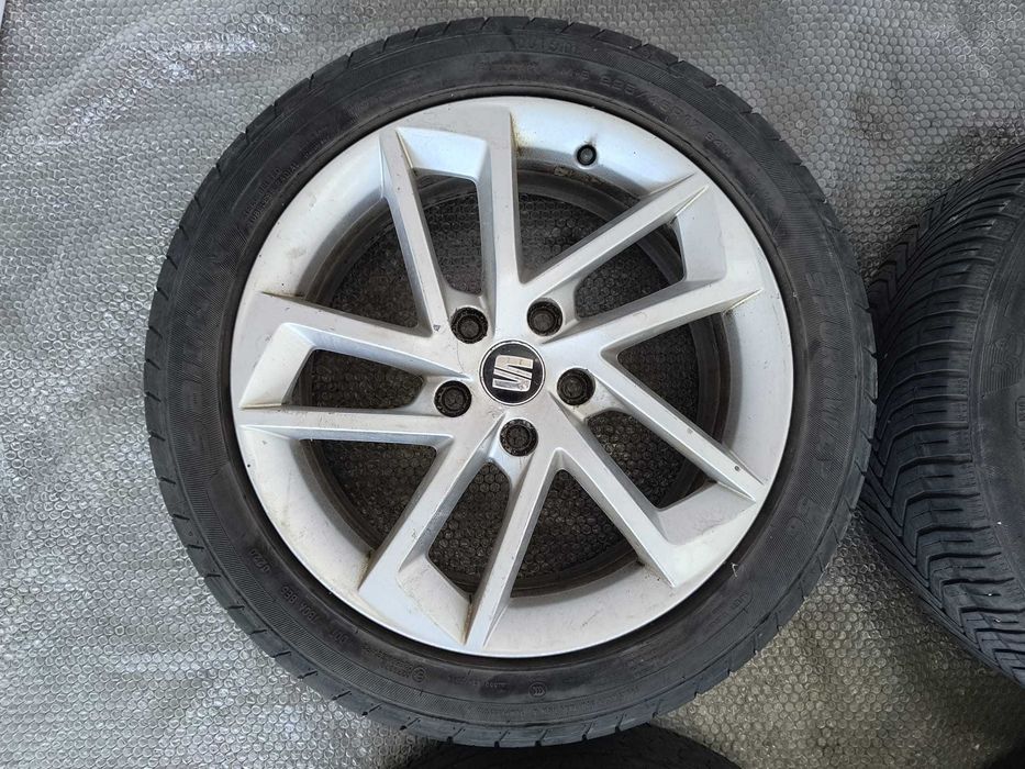 Set 4 Jante Aliaj R17 5x112 Seat Leon Mk3 / Model Dynamic / Cod OEM 5F0601025G (12A)
