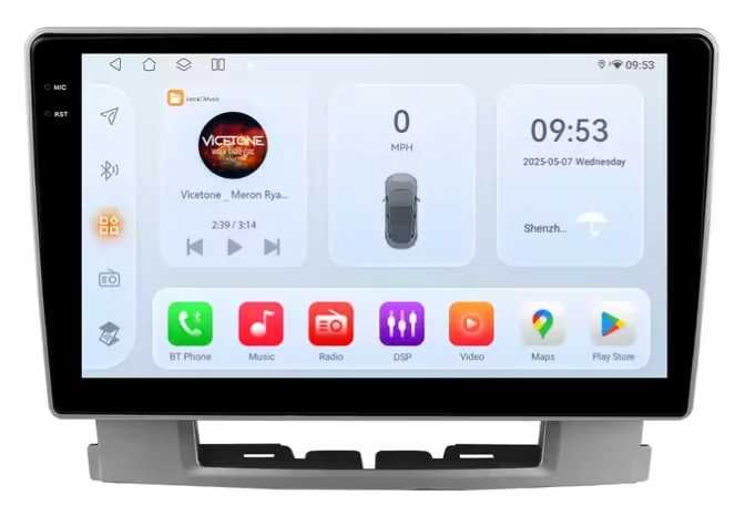 Мултимедия 9″ Android 14 за OPEL ASTRA J 09-15г CARPLAY навигация DSP