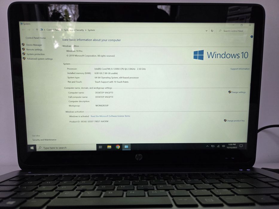 Laptop HP Elitebook Folio 1040 G2 Touchscreen 14” FHD, Windows 10 Pro