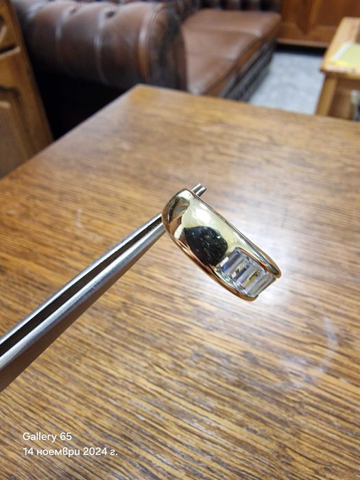 ‼️ Златен Пръстен с багети ‼️ - Заложна къща Галерия 65