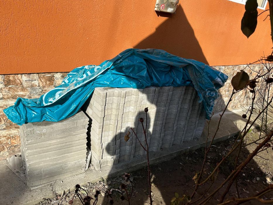 Pavele vibropresate SYMM 02 gri dublu T 6cm