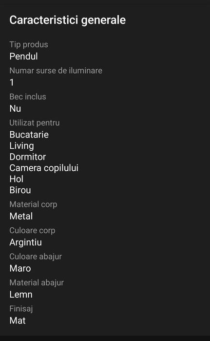Lustra lemn dedemanl