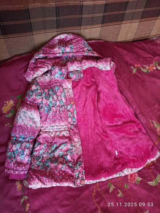 Куртки зимние на девочку 4-8 лет