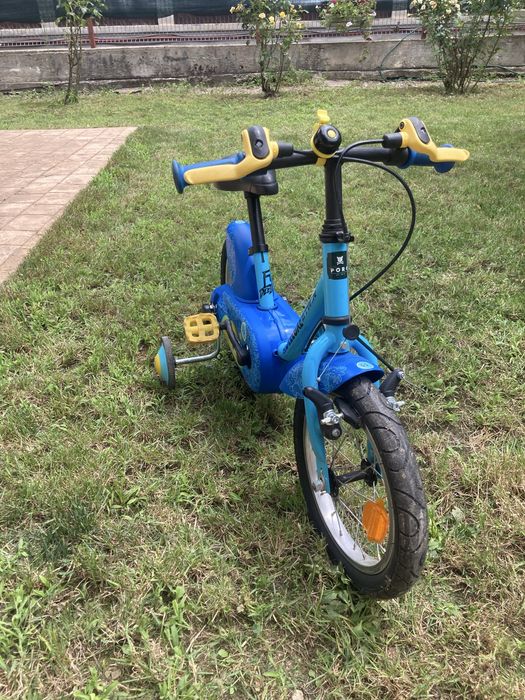 Bicicleta cu roti ajutatoare, copii 4-5 ani + CADOU trotineta