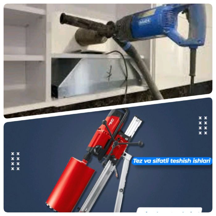 Almazniy bureniya, Devor teshish, Девор тешиш, Услуги алмазное бурение