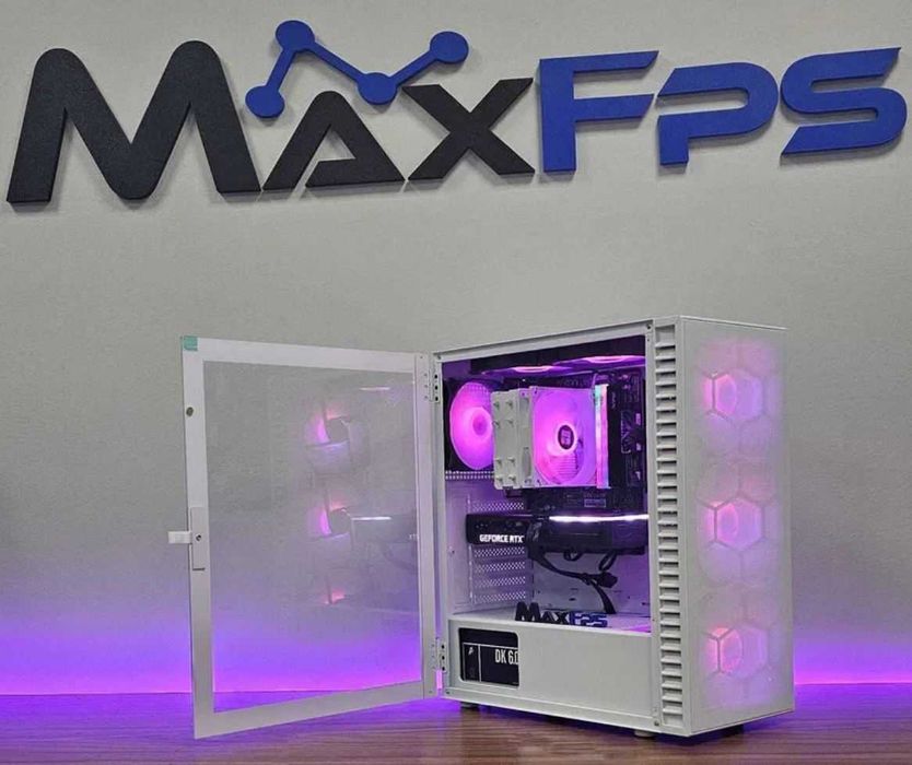 Геймърски компютър! Ryzen 5 5500, 16GB RAM, 600W, RTX 3060ti,Гаранция!