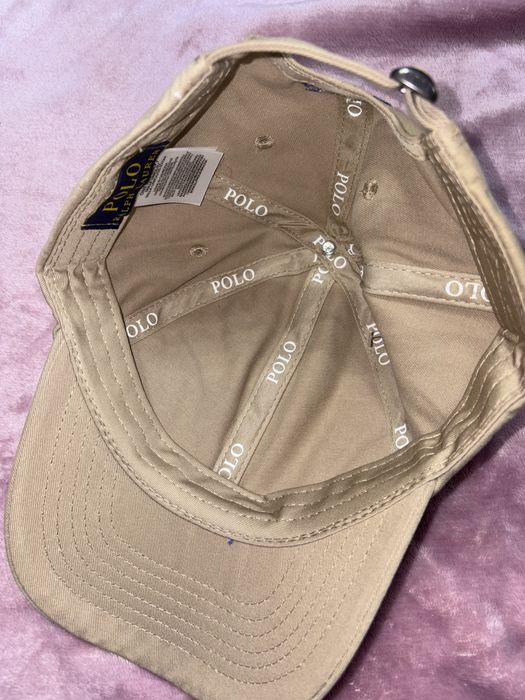 Șapcă crem bej maro Polo Ralph Lauren etichetă  Nouă nepurtată new