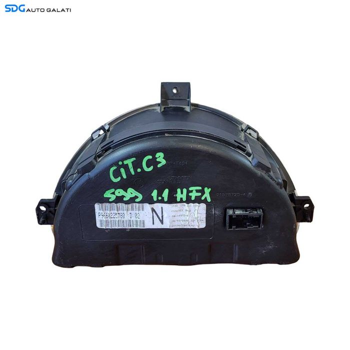 Ceas Ceasuri Cluster Instrumente Bord Citroen C3 1.1 i 2003 - 2016 Cod P9660225780D P9660225780 28114972-6 [L8789]