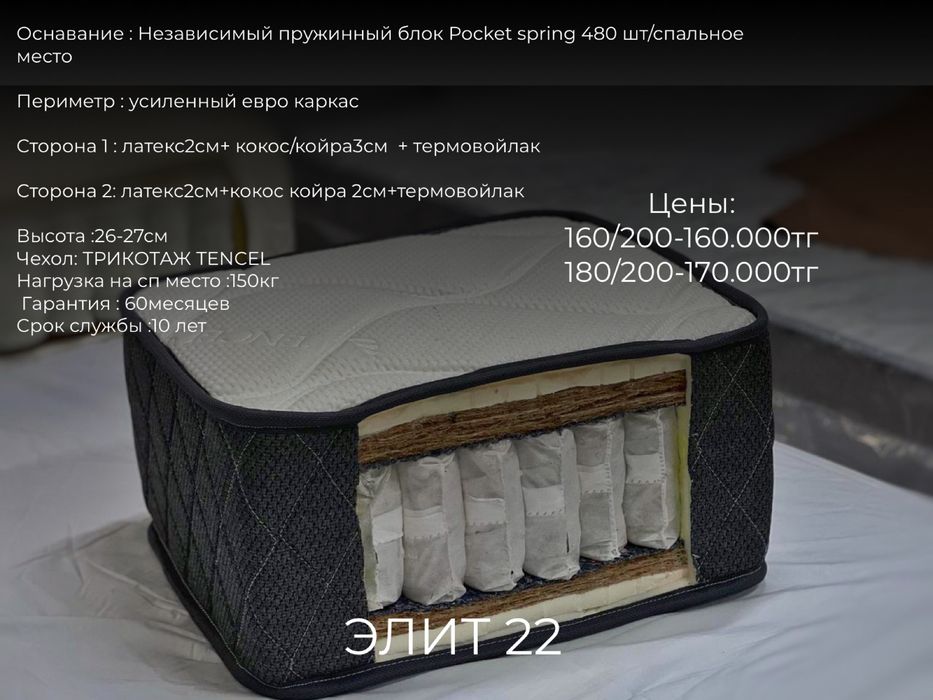 Матрасы ортопедические