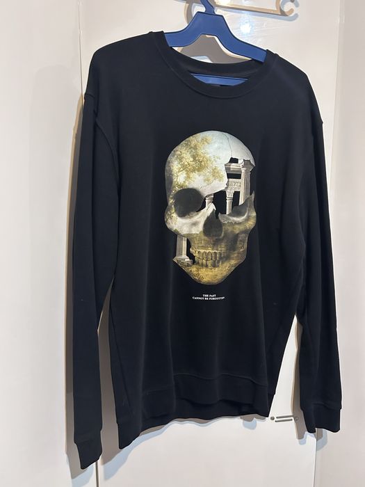 Bluză Zara bărbați M – Neagră, imprimeu craniu / Skull