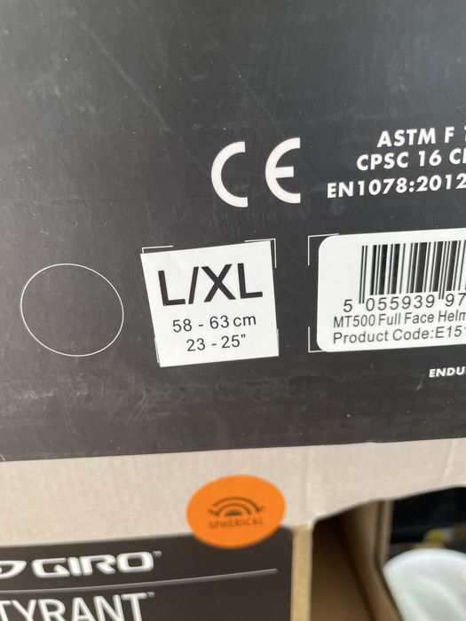 Велокаска Endura MT500 FullFace Размер Л