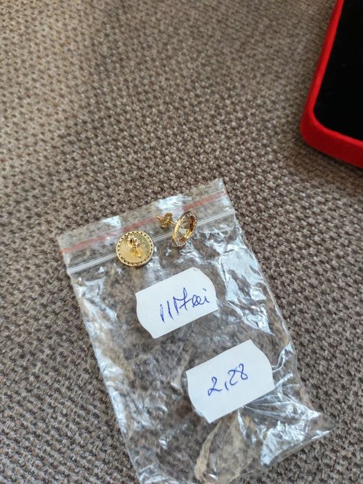 Cercei aur 14 k, noi