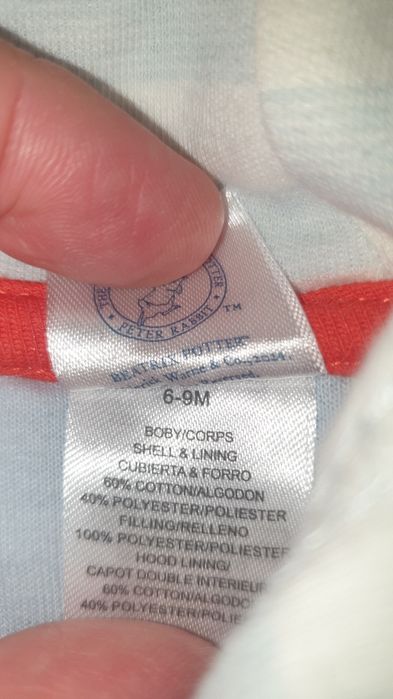 Compleu copil Peter Rabbit marimea 68 cm