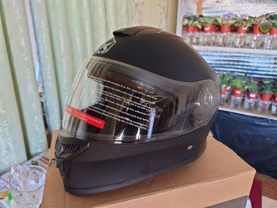 Шлем AXK HELMET черный матовый новый