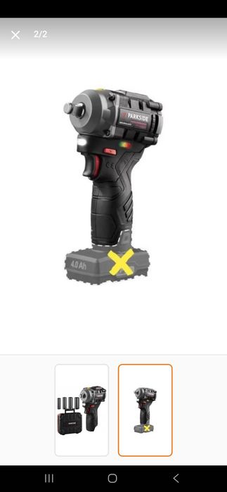 Pistol impact pătrat 1/2